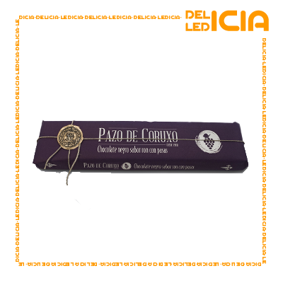 Chocolate negro sabor ron con pasas, Pazo de Coruxo 300 g